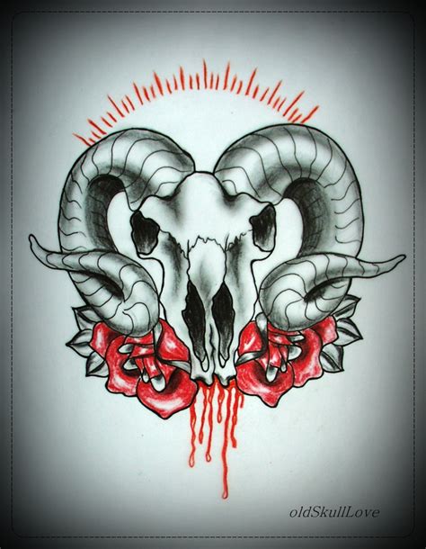 Bleeding Skull Tattoo Flash By Mweiss Art On Deviantart
