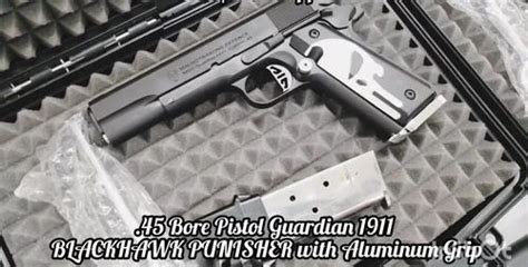 45 Bore Pistol Guardian 1911 Blackhawk Punisher Xlr Series Grip Handle