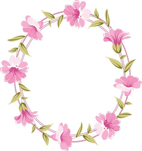 freedesignfile.com / Floral Frame | Ilustrações florais, Moldura floral, Floral