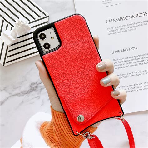 Phone Case With Lanyard Necklace Shoulder Neck Strap Cover For Iphone