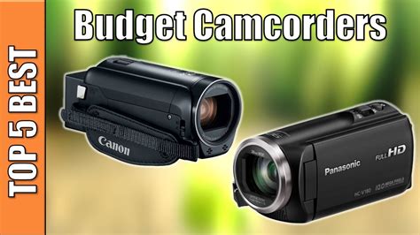 Budget Camcorders 5 Best Budget Camcorders Reviews 2020 Youtube
