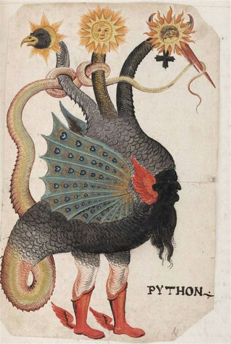 Python Mercury Alchemy A Three Headed Dragon That Symbolizes The
