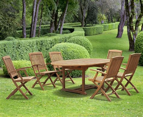 Dream, drink, dine and play around your idyllic paradise that centers around the outdoor table. Brompton Teak Extendable Garden Table and Chairs | Lindsey ...
