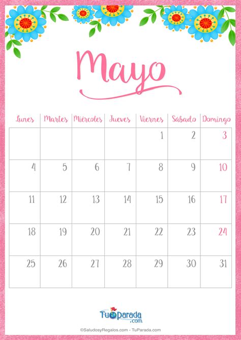 Calendario 2020 Mayo Para Imprimir Para Ninos