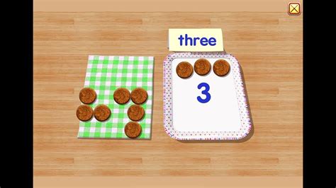 Counting Forward And Backward With Cookies On Starfall Preschool And
