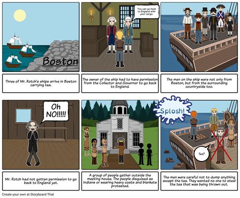 Boston Tea Party Part 1 Storyboard By S Zbersagol