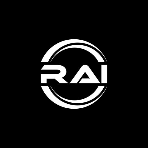 Rai Carta Logotipo Projeto Dentro Ilustração Vetor Logotipo