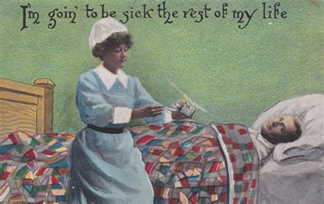 COMIC ILLUSTRATED Vintage POSTCARD Nurse And Patient I M Etsy