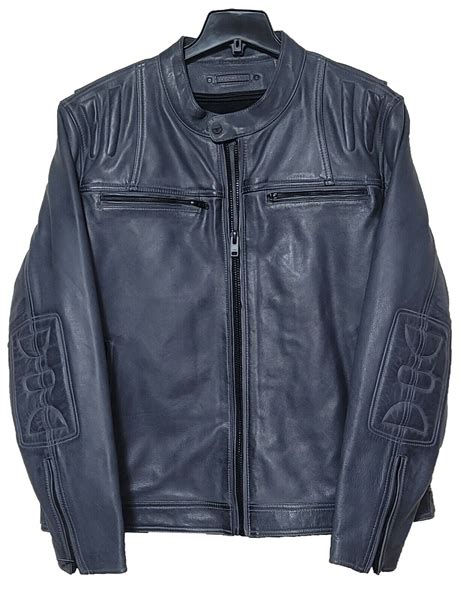 Wilsons Leather Mens Genuine Leather Performance Motorcycle Jacket W