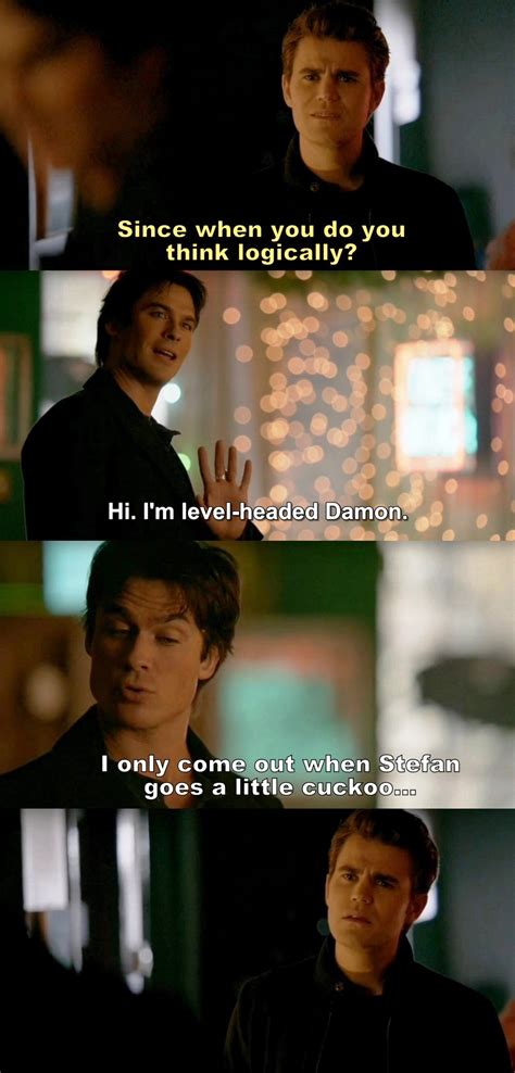 You want what everybody wants… you want a love that consumes you. The Vampire Diaries TVD 7X09 - Damon and Stefan | Vampire diaries funny, Vampire diaries cast ...