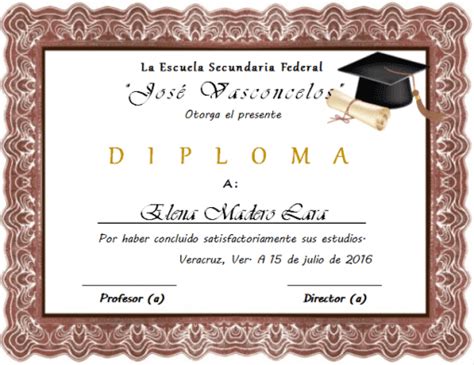 Diplomas De Graduacion Para Imprimir Descargables