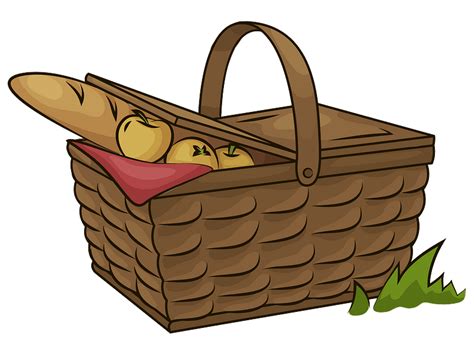 Cartoon Picnic Basket