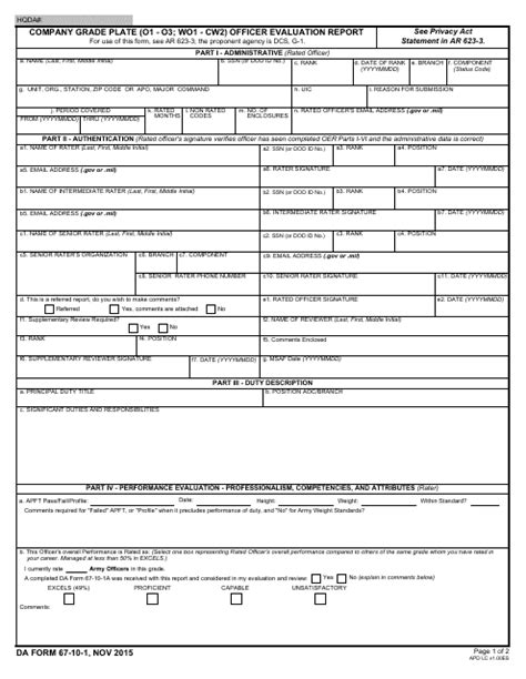 Da Form 67 9 Fillable Pdf Printable Forms Free Online