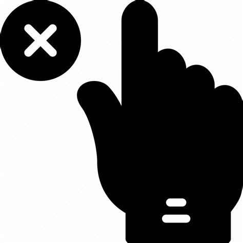 Delete Finger Gesture Hand Interaction Icon Download On Iconfinder