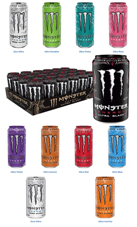 Niñas Monster Energy Monster 2 Bebidas Energéticas Monster Sugar