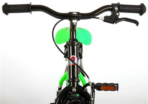 Volare Sportivo Childrens Bicycle Boys 12 Inch Neon Green Black