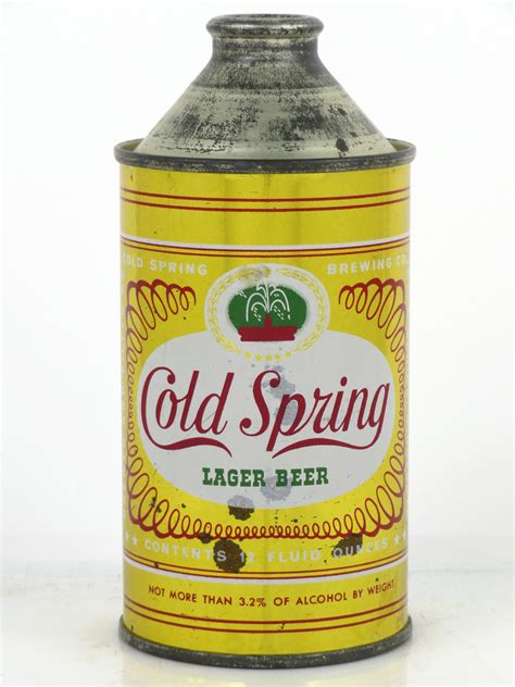 Item 11152 1952 Cold Spring Lager Beer Cone Top Can 157 32
