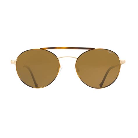 helios 10675s pilot sunglasses gold and havana brown lens