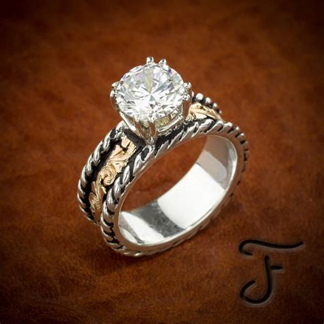 R 15b Western Wedding Rings Vintage Engagement Rings Gold Diamond