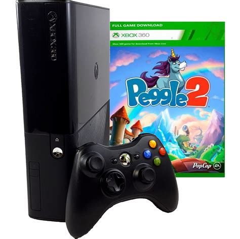 Restored Xbox 360 E 4gb Gaming Console With Peggle 2 Voucher And