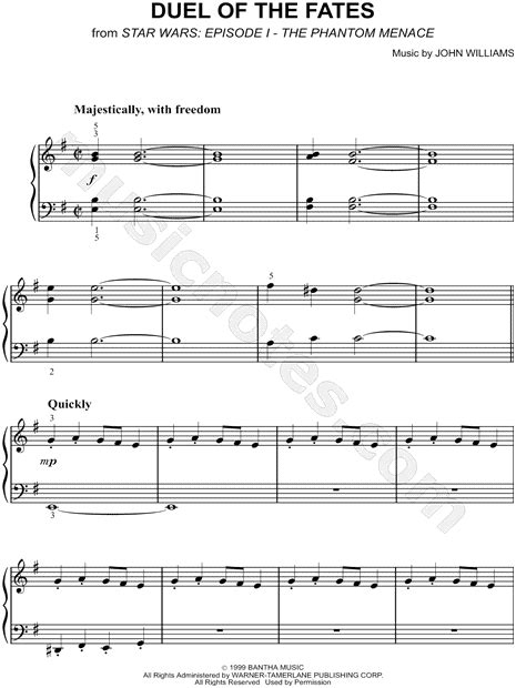Reys theme piano sheet music onlinepianist. Duel of the Fates sheet music from Star Wars Episode I: The Phantom Menace | Sheet music, Star ...