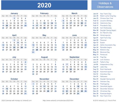 Download 2020 Calendar Transparent Background Free Printable