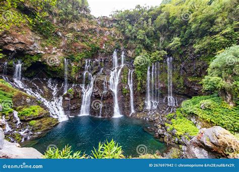 Saint Joseph Reunion Island Langevin Waterfall Stock Photo Image