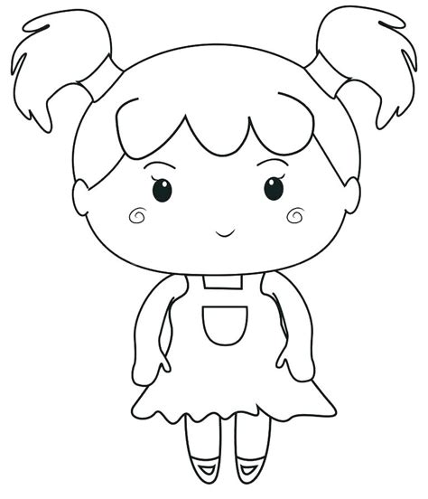 Little Girl Coloring Pages At Free Printable
