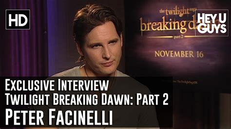 Peter Facinelli Exclusive Interview Twilight Breaking Dawn Part YouTube