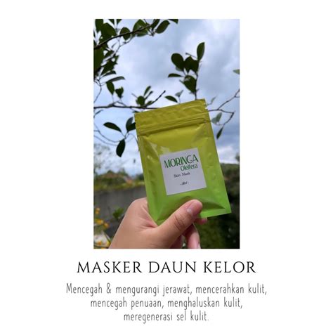 Jual Moringa Oleifera Organic Mask Masker Daun Kelor Indonesia Shopee