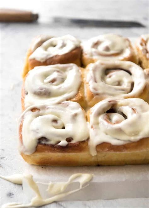 No Knead Cinnamon Rolls Recipetin Eats