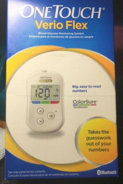 Lifescan Onetouch Verio Flex Meter Blood Glucose Monitoring System For