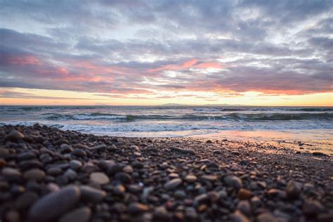 Beach Sunset Pebbles Free Photo On Pixabay Pixabay