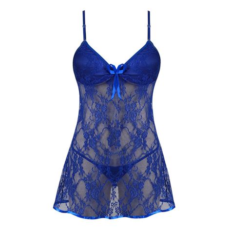 plus size lingerie sexy hot erotic dress women see through hollow out sleepwear female lace