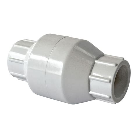 American Valve Check Valve Pvc Sch 40 1 12 In Socket Pvc In Line Check