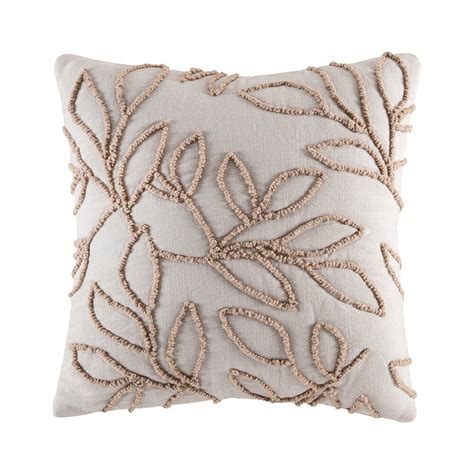 Fenton Cushion Cushions Embroidered Cushions Embroidered Leaves