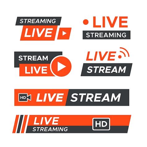 Premium Vector Live Stream News Banners Theme