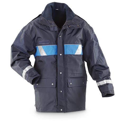 New French Motorcycle Police Waterproof Jacket With Fleece Liner
