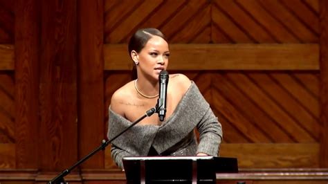 Rihanna Speech At Harvard Humanitarian Of The Year Short Youtube
