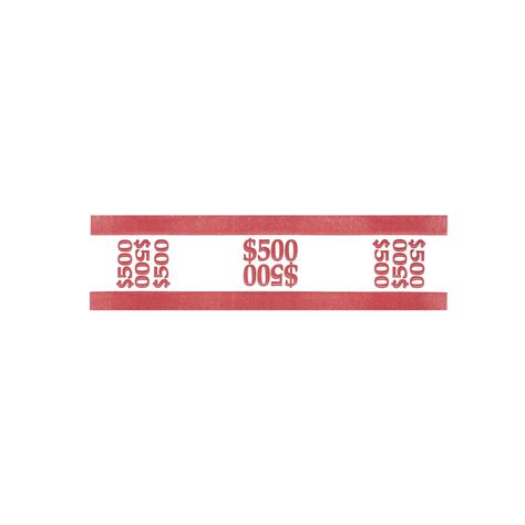 Check spelling or type a new query. MMF Ind $500 Red Paper Currency Straps - 7 1/2"L x 2 2/5"H