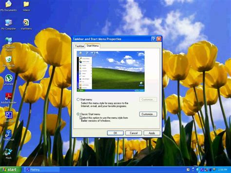 How To Change Windows Xp Start Menu Style Youtube