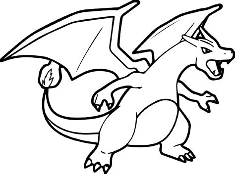 Pokemon Coloring Pages Charizard Dragon Pokemon Coloring Pages