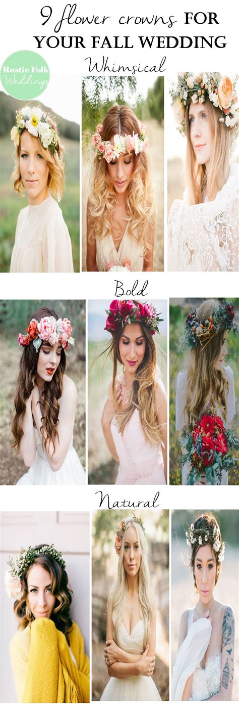 9 Flower Crowns For Your Fall Wedding Rustic Folk Weddings