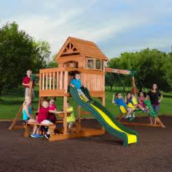 Backyard Discovery Springboro Wood Swing Set Toys And Games Outdoor
