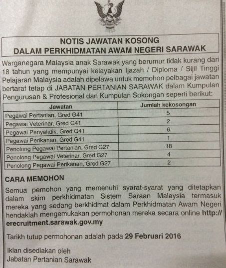 Check spelling or type a new query. Jawatan Kosong Jabatan Pertanian / Permohonan Jawatan ...