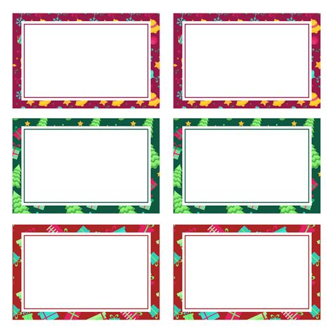 10 Best Blank Printable Tags Labels Christmas