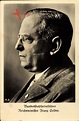 Bundesstahlhelmfürer Reichsminister Franz Seldte, Portrait, Stahlhelm ...