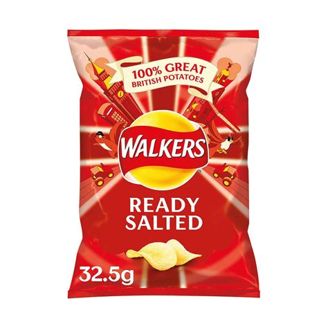 Walkers Ready Salted Crisps 325g 32 Pack 121797