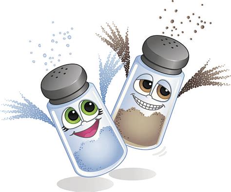 Cartoon Of A Salt And Pepper Shakers Illustrations Royalty Free Vector
