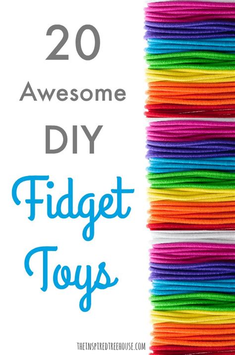 Diy homemade pop it fidget toys. 20 Awesome DIY Fidget Toys - The Inspired Treehouse | Diy ...